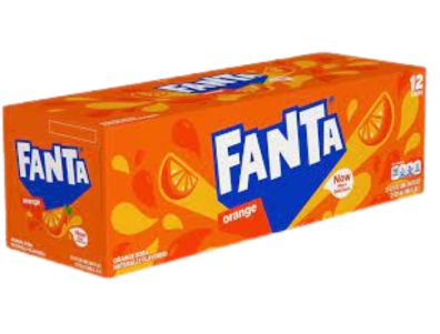 Refresco Fanta naranja, 12 onzas, paquete de 12 latas