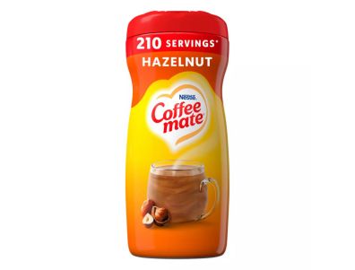 Crema para café Coffee Mate en polvo con avellanas de Nestle 15 oz