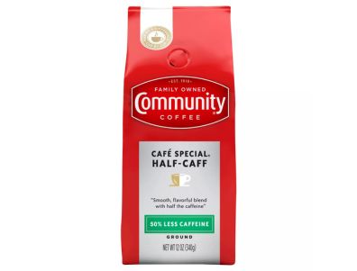 Café molido Community Coffee medio descafeinado 12 oz