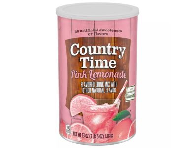 Mezcla para bebida polvo Country Time de limonada rosa 63 oz