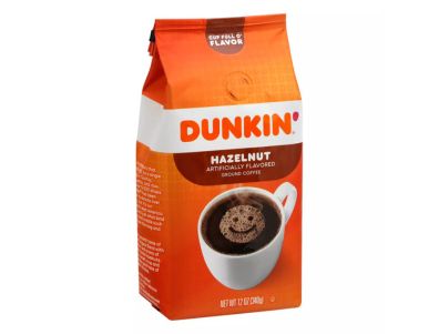 Café molido Dunkin' Donuts tostado medio con avellanas de 12 oz