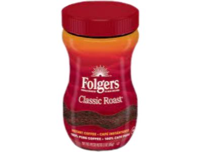 Café instantáneo Folgers tostado clásico 3 oz