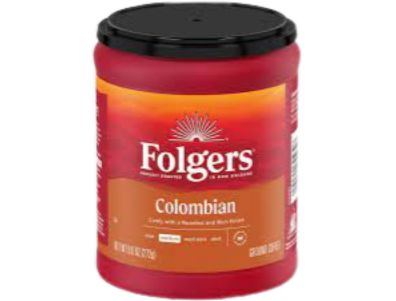 Café molido Folgers de tueste medio oscuro 100 % colombiano 10,3 oz