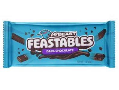 Barra de chocolate MrBeast Feastables amargo 2,1 oz