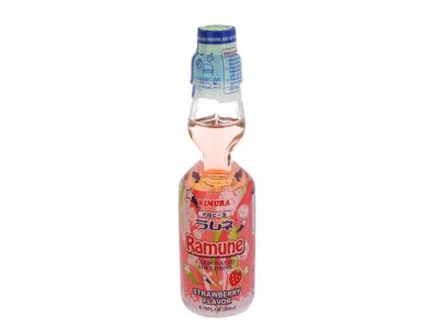 bebida Kimura Ramune sabor fresa 6,76 oz