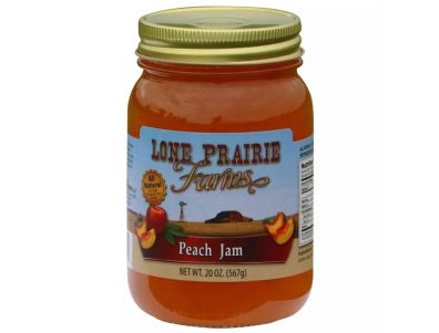 Mermelada Lone Prairie Farms de durazno de 20 oz