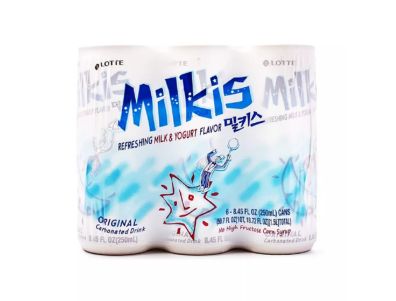 Bebida Lotte Milkis carbonatada Original Paquete de 6