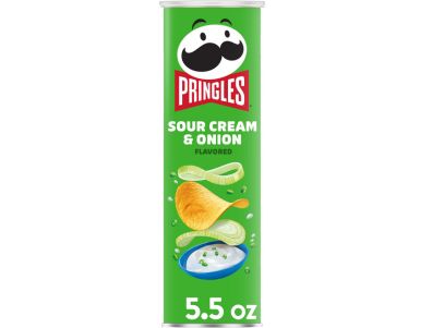 Papas fritas Pringles crema agria y cebolla, 5,5 oz