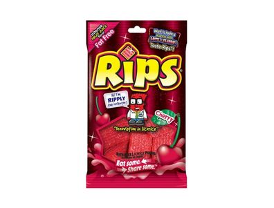 Bolsa de Caramelos Rips de regaliz del tamaño de un bocado, cereza