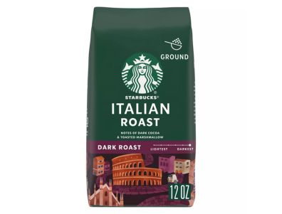 Café molido Starbucks tostado oscuro italiano de 12 oz
