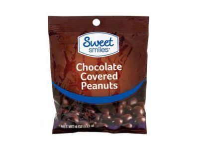 bolsa de Cacahuetes Sweet Smiles cubiertos de chocolate, 4 oz