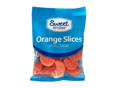 bolsa de gomitas Sweet Smiles Rodajas de naranja 9oz
