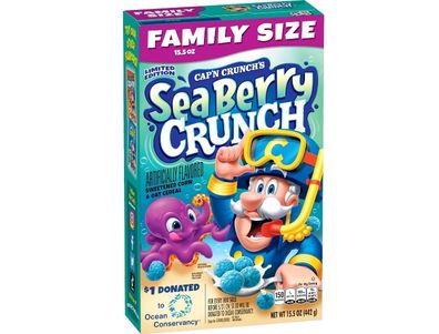 Cereal Cap'n Crunch con maíz y avena endulzados y frutos del mar 15,5 oz