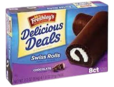 Pastelito Mrs. Freshley Rollos suizos Paquetes de 8