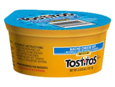Dip TOSTITOS® de queso para nachos mediano con sabor natural y artificial, 3,625 oz