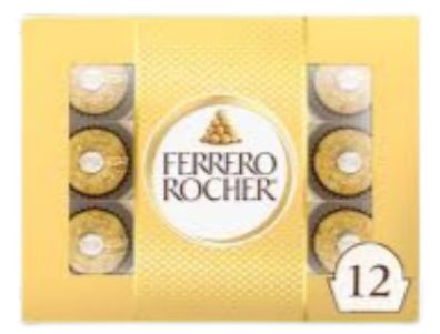 Chocolate Ferrero Rocher bombones finos de avellana 12 unidades 5,3 oz