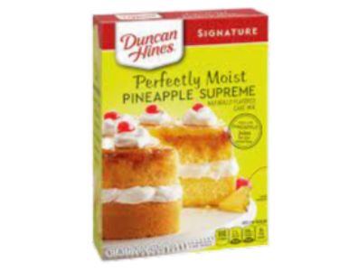 Harina para pastel Duncan Hines pineapple suprema 15,25 oz