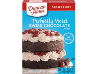 Harina para pastel Duncan Hines swiss chocolate 15,25 oz