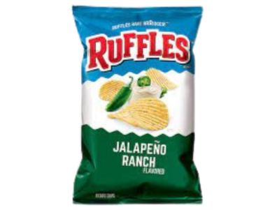 Ruffles ranch y jalapeños 8 oz