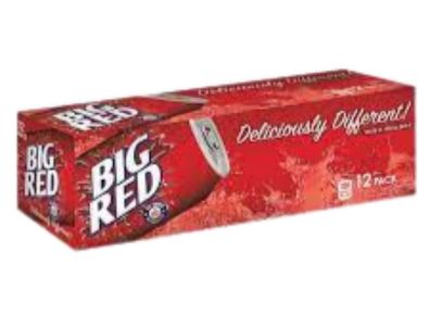 Refresco Big Red, 12 fl oz, paquete de 12 latas