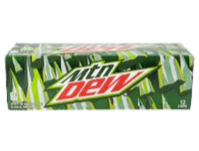 Refresco Mountain Dew Original, 12 unidades, latas de 12 onzas