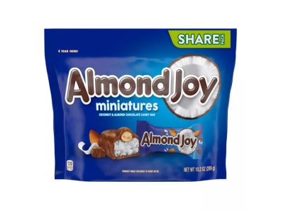 chocolate Almond Joy Miniaturas caramelos de con coco y almendras paquete para compartir 10,2 oz