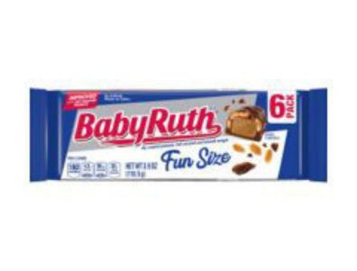 chocolate Baby Ruth de tamaño divertido 6 unidades