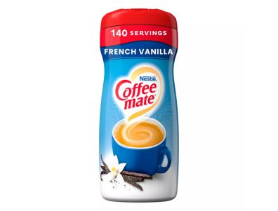 Coffee Mate Crema para café en polvo con vainilla francesa  de Nestlé 15 oz