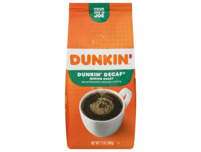 Café molido Dunkin' Donuts tostado medio descafeinado 12 oz