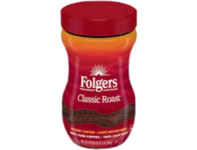 Folgers Café instantáneo tostado clásico 3 oz