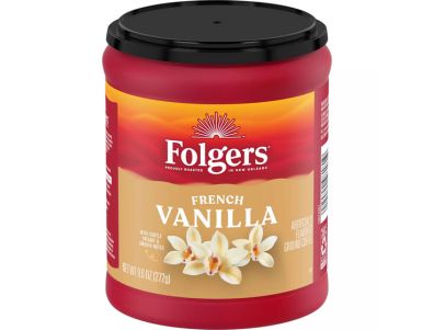 Café molido Folgers con sabor a vainilla francesa Flavors 9,6 oz