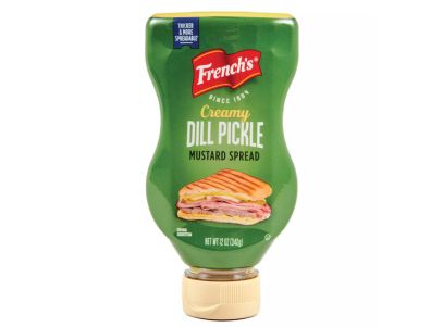 mostaza French's con pepinillos encurtidos al eneldo de 12 oz