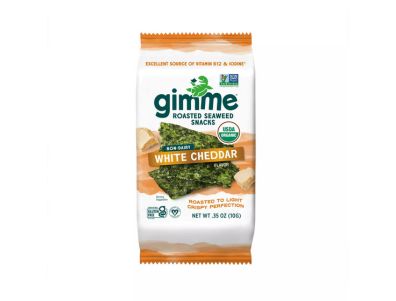 Bocadillo de algas gimme asadas con queso cheddar blanco 0,35 oz