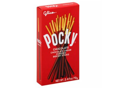 Palitos Pocky de galleta cubiertos con crema de chocolate Glico 2,47 oz