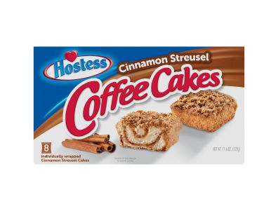 Pastelito HOSTESS Pastel de café y canela, cubierto con streusel, envuelto individualmente, 8 unidades, 11,6 oz