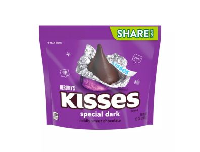 Chocolate Hershey Kisses de Caramelo oscuro ligeramente dulce especial Paquete para compartir 10 oz