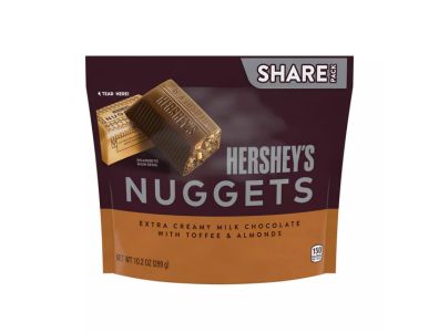 chocolate Hershey Nuggets de caramelo de con leche, toffee y almendras Paquete para compartir 10,2 oz