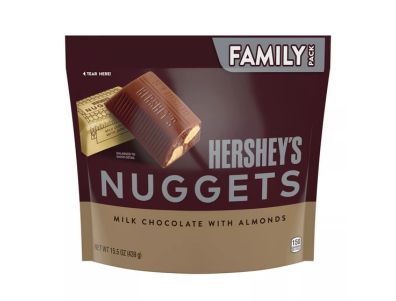 chocolate Hershey Nuggets con leche y almendras Paquete familiar 15,5 oz