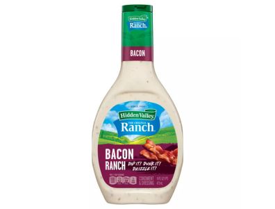 Aderezo Hidden Valley ranch cobertura para ensaladas con tocino de 16 oz