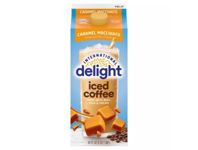 Café frío Delight macchiato con caramelo 64 oz