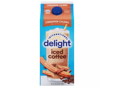 Café frío Delight con churros y canela International 64 oz