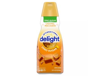 Crema para café Delight Caramel Macchiato sin azúcar 32 oz