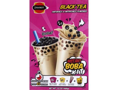 Boba de J-Basket Kit de té negro instantáneo 10 oz