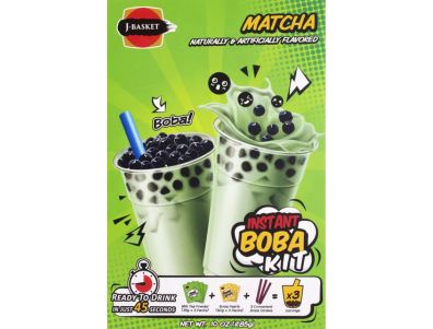 Boba de J-Basket Kit de té matcha instantáneo Uno