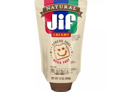 crema de cacahuate Jif cremosa para untar Natural Simply Squeeze 13 oz