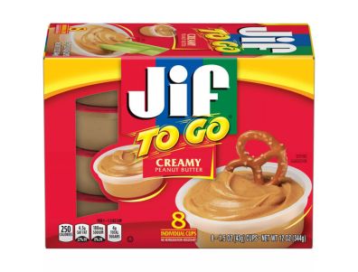 crema de cacahuate Jif cremosa To Go, paquete de 8 tazas 1,5 oz