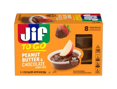 Crema de cacahuate Jif y chocolate To Go, paquete de 8 tazas 1,1 oz