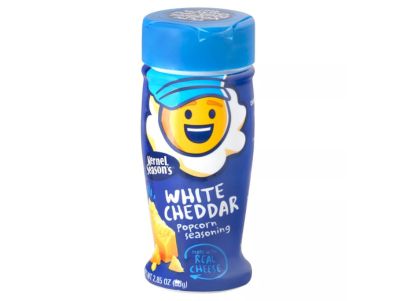 Condimento para palomitas de maíz Kernel Season con queso cheddar blanco de 2,85 oz