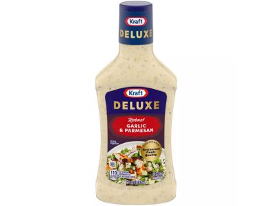 Aderezo Kraft para ensaladas Deluxe - Ajo y parmesano 16 oz