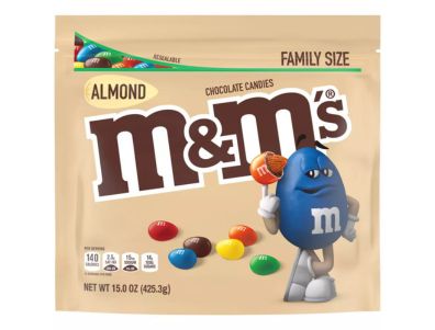 Chocolate M&M'S Caramelos y almendras, tamaño familiar 15 oz
